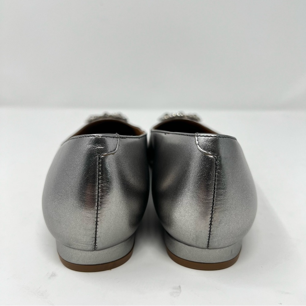 Talbots Silver Embellished Flats - Picture 6 of 9